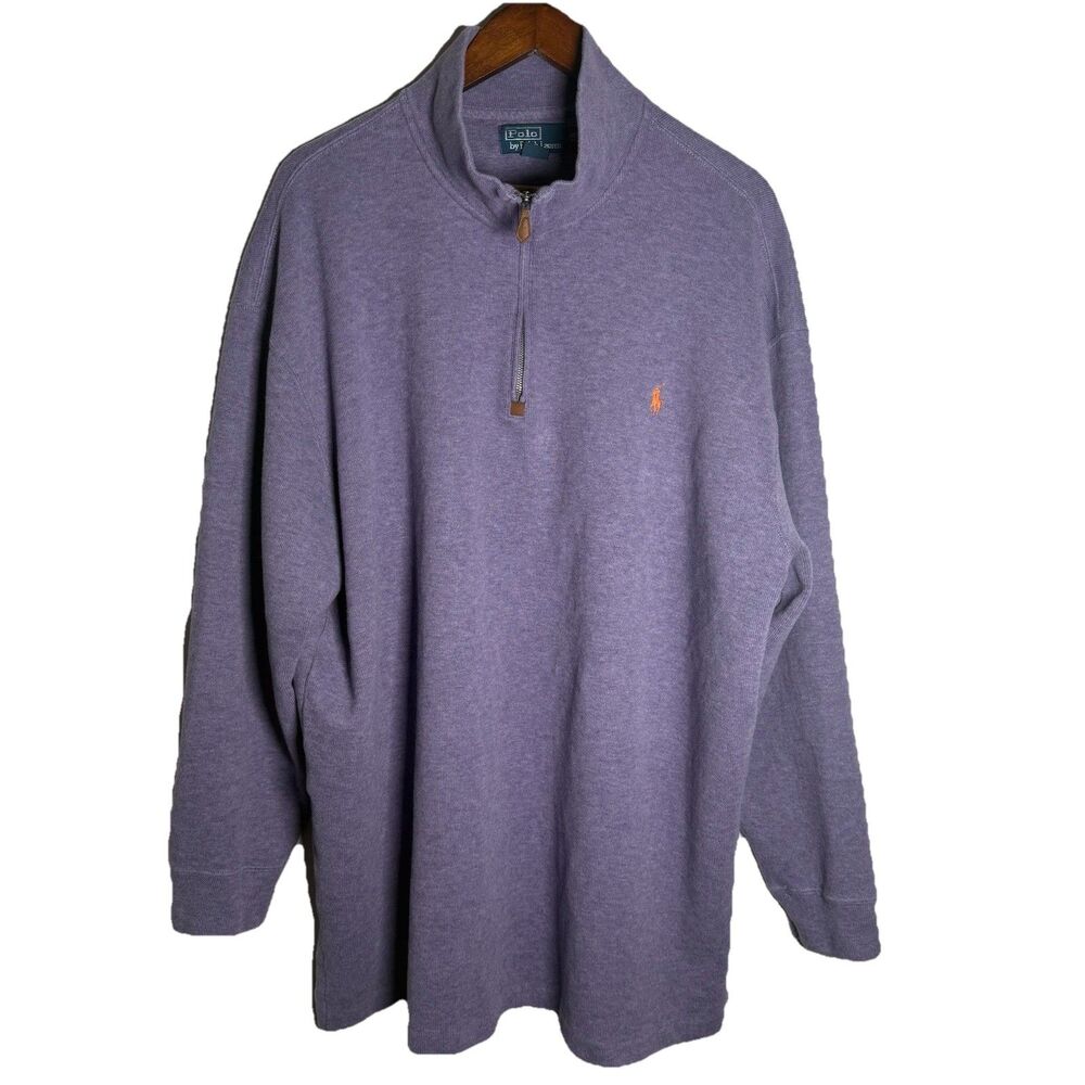 Polo Ralph Lauren Purple Lilac Pullover Mens Size 3XB Big Preppy Tennis Brunch
